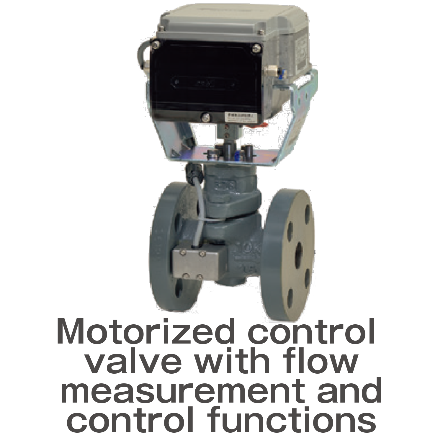 Motorized control valve with flowmeasurement andcontrol functions